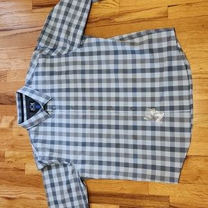 Joe, by Joseph Abboud mens XXL slim fit casual button-down shirt. Light blue